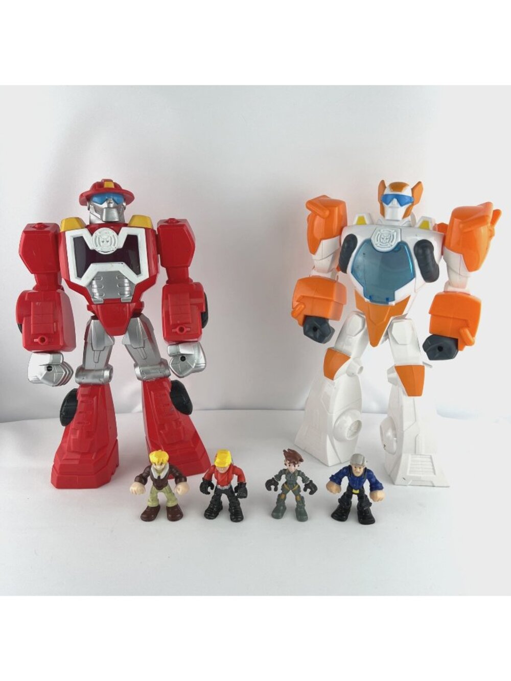 Lot of 6 Rescue Bots Playskool Heroes Robots and Figures Non-Transforming